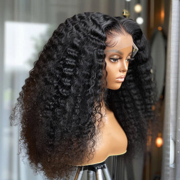 Kinky Straight Closure Wig