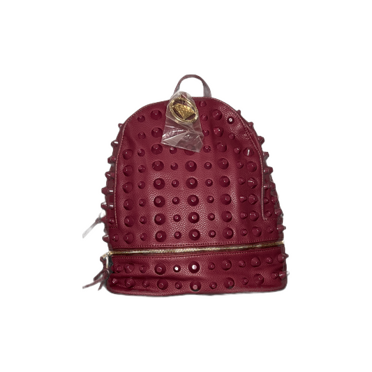 Stud Backpack Burgundy