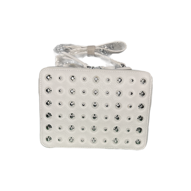 Uptown Girl Bag, Whie studs, square bag
