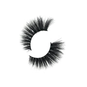 Two 3D Mink Lashes (mk61) on circular form on a white background.